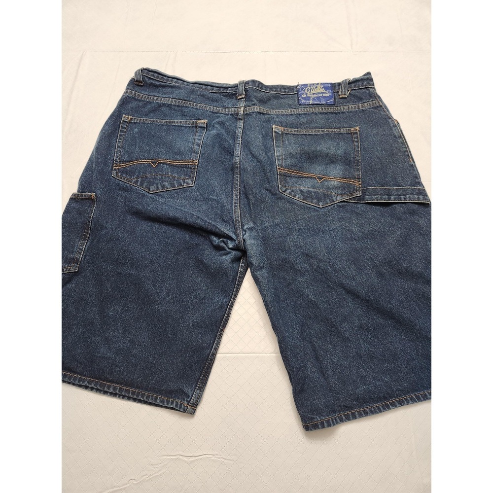 Vintage G-Unit Shorts Mens 42 Blue Denim Carpenter Baggy Y2K Hip Hop Jeans 00s - Picture 11 of 13